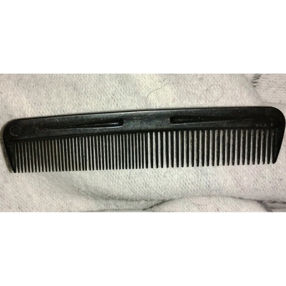 Vintage Goody Pocket Comb Black 5" Made in USA 70s‎ 80s Plastic Unbreakable EUC - Picture 3 of 3